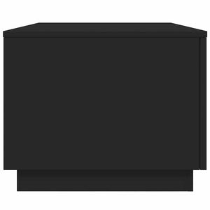 Couchtisch mit LED Schwarz 90x50 cm