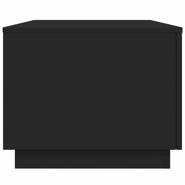 Couchtisch mit LED Schwarz 90x50 cm