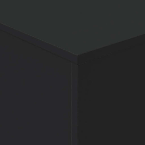 Couchtisch mit LED Schwarz 90x50 cm