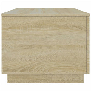LED Couchtisch Sonoma Eiche 90x50 cm