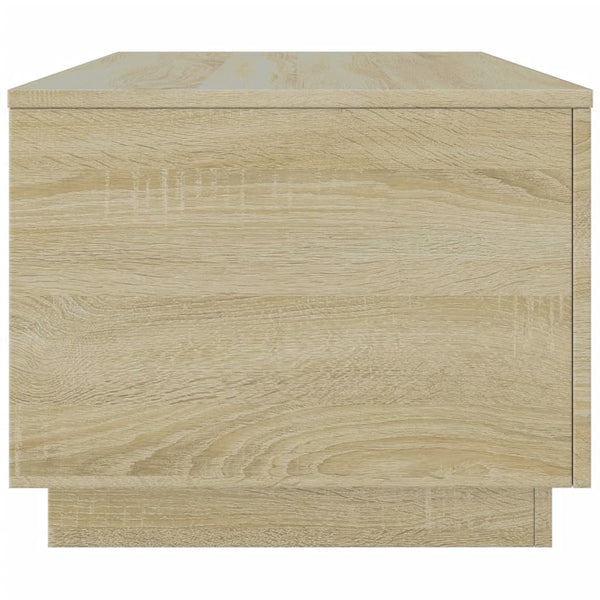 LED Couchtisch Sonoma Eiche 90x50 cm