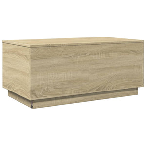 LED Couchtisch Sonoma Eiche 90x50 cm