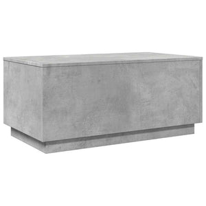 LED Couchtisch Betongrau 90x50 cm