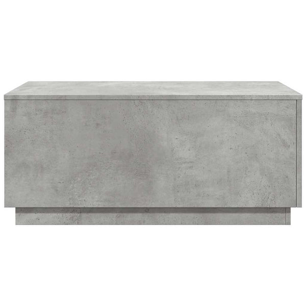 LED Couchtisch Betongrau 90x50 cm