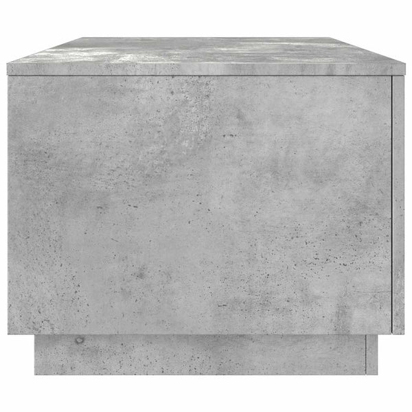 LED Couchtisch Betongrau 90x50 cm