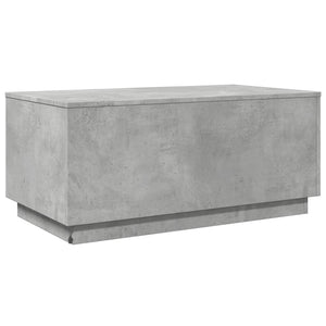 LED Couchtisch Betongrau 90x50 cm