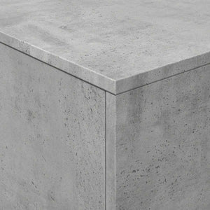 LED Couchtisch Betongrau 90x50 cm