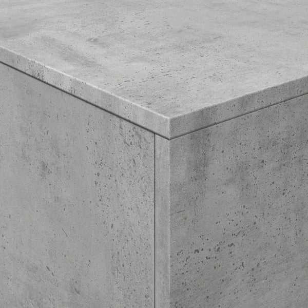 LED Couchtisch Betongrau 90x50 cm