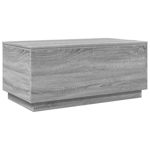 LED Couchtisch Grau Sonoma 90x50 cm