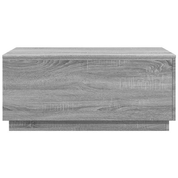 LED Couchtisch Grau Sonoma 90x50 cm