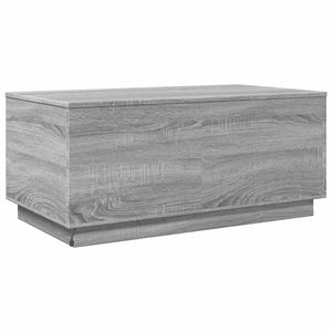 LED Couchtisch Grau Sonoma 90x50 cm