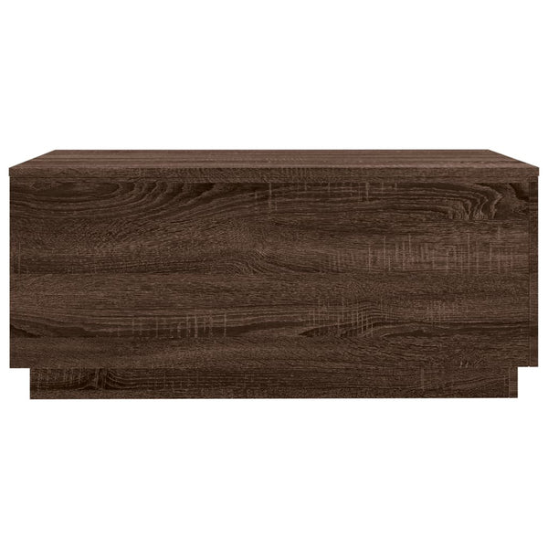 Couchtisch mit LED Braun Eichen-Optik 90x50 cm
