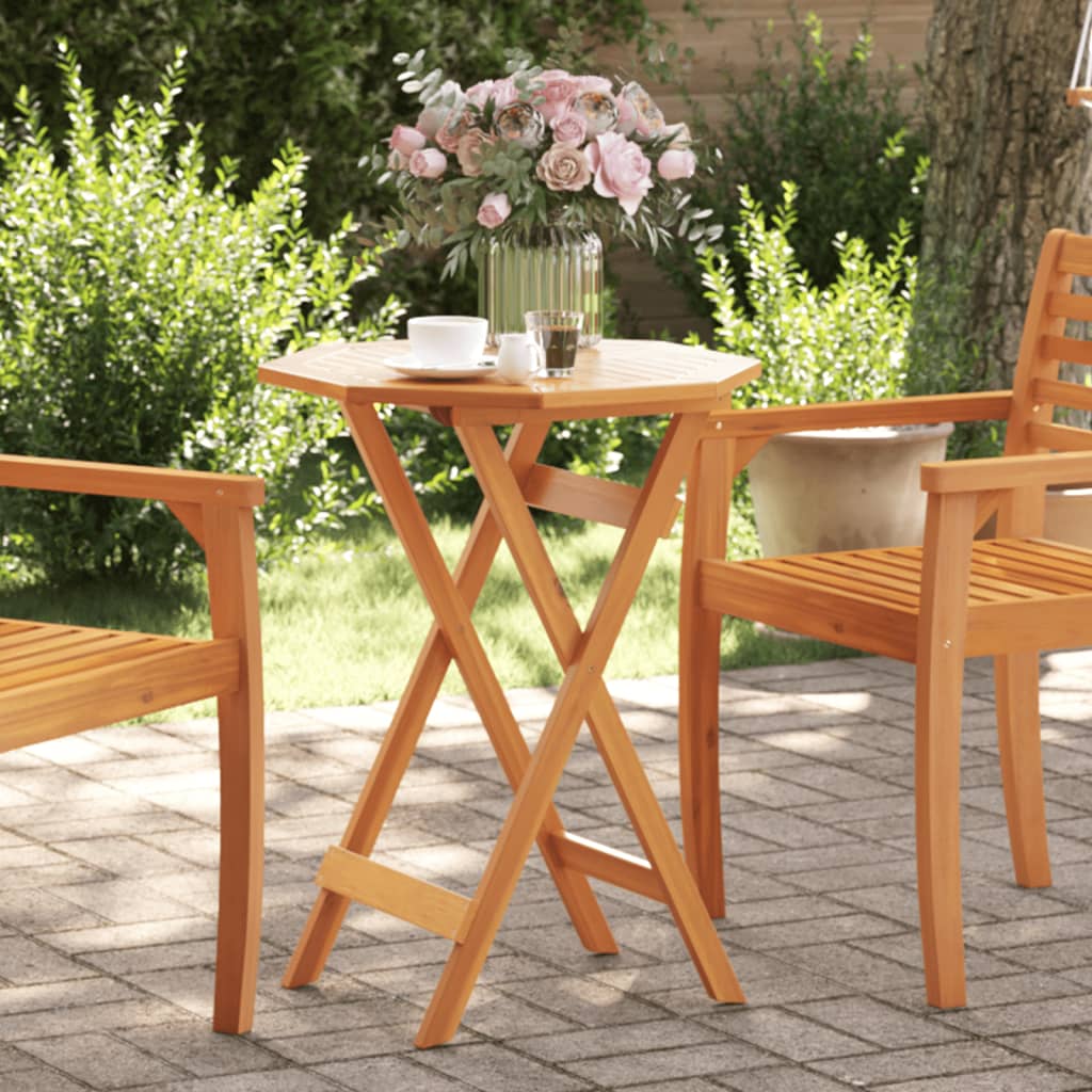 Klappbarer Gartentisch Akazie Ø60cm