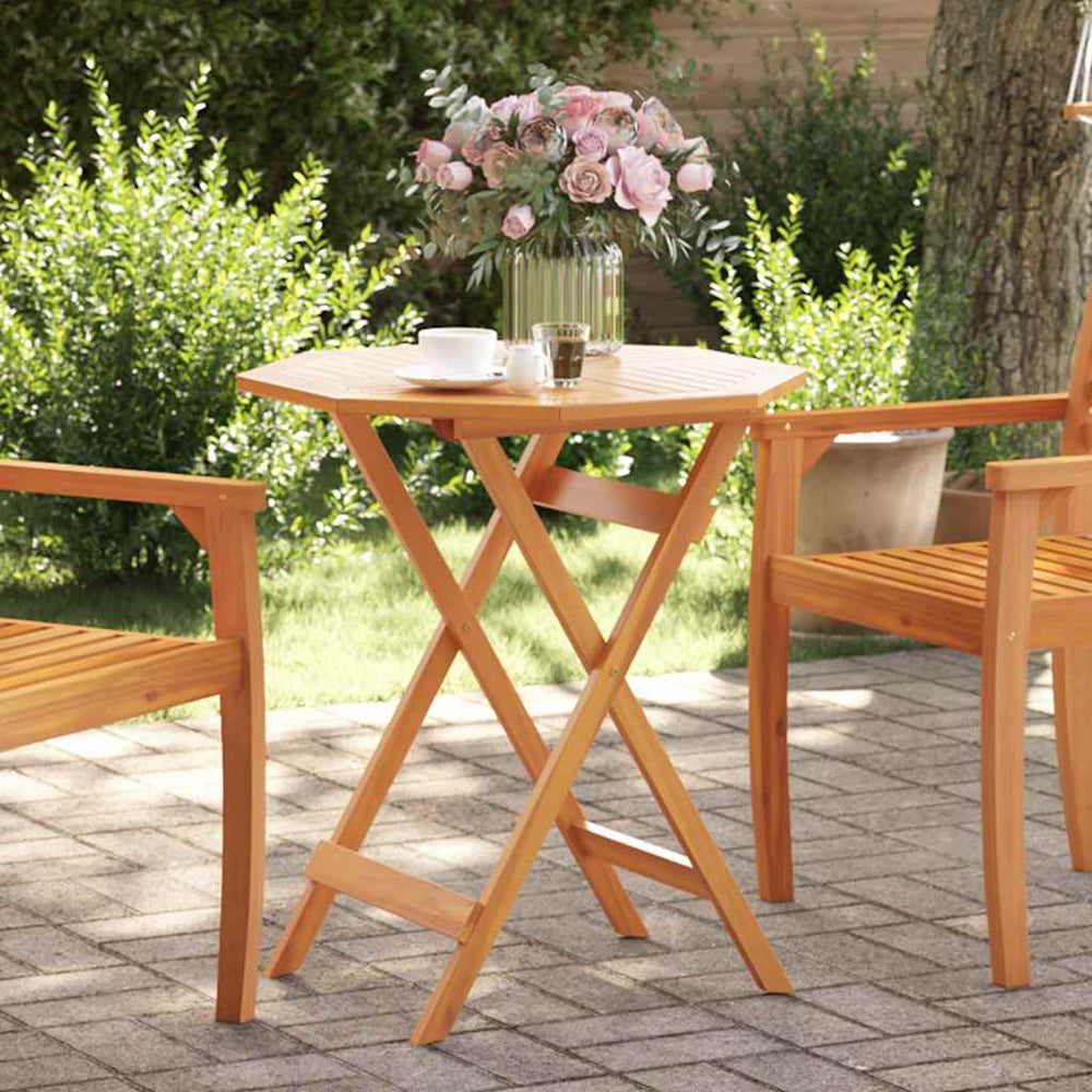 Klappbarer Gartentisch Akazie Ø70cm