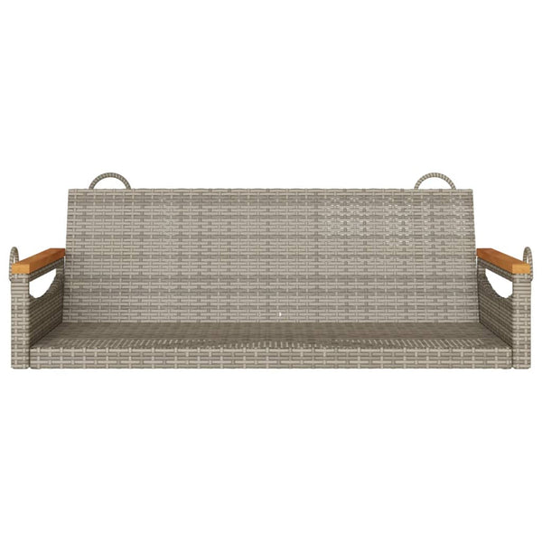 Hängebank Grau Poly Rattan 109 cm