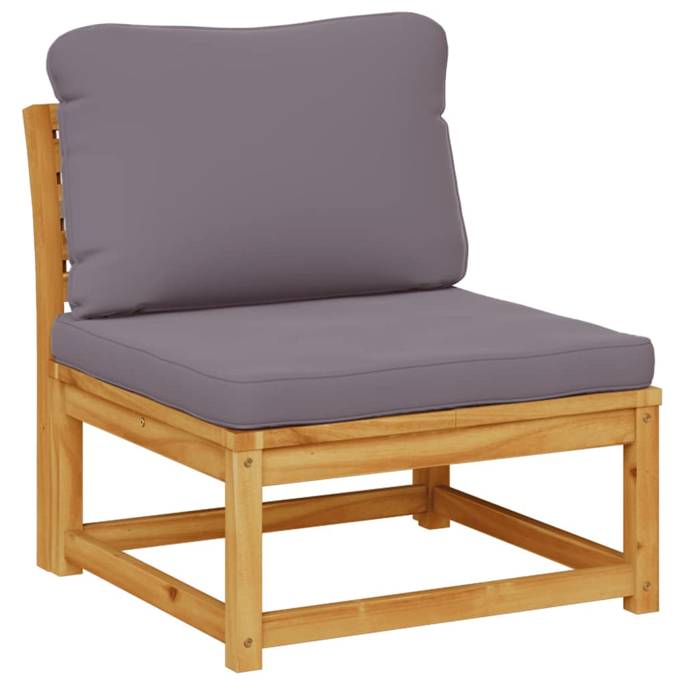 vidaXL Garden Sofa with Cushions Solid Acacia Wood