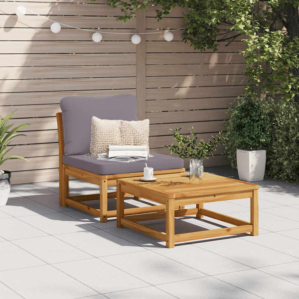 Gartensofa Akazie mit Kissen