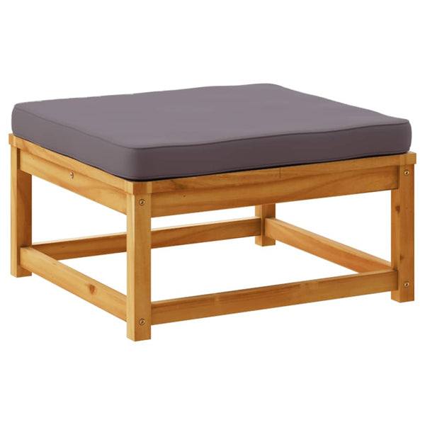 Gartenhocker Akazie mit Kissen