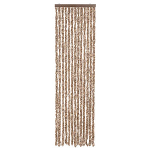 Chenille Fliegenvorhang Beige/Braun 56x185cm