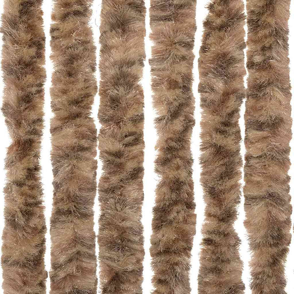Chenille Fliegenvorhang Beige/Braun 56x185cm