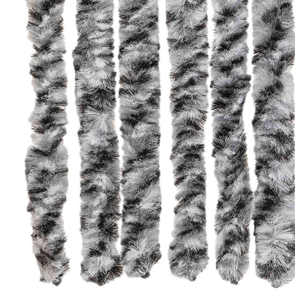 Chenille Fliegenvorhang Grau 56x200 cm