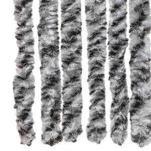 Fliegenvorhang 90x200 cm Grau, Schwarz, Weiß