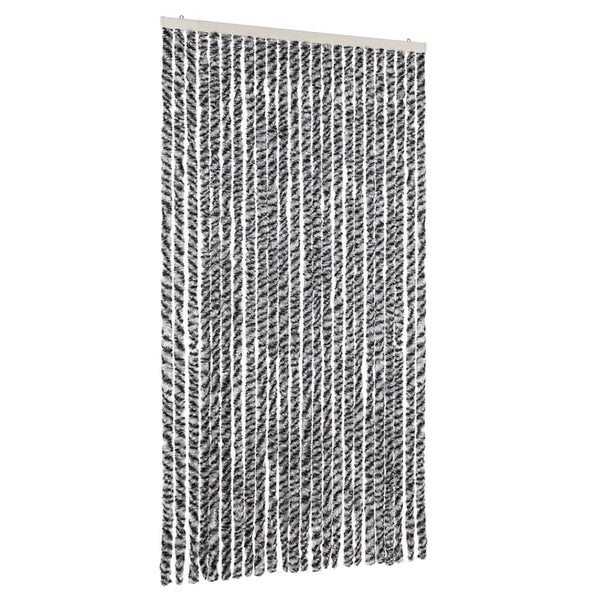 Chenille Fliegenvorhang Grau 100x230 cm