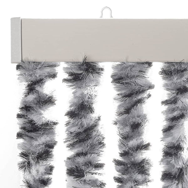Chenille Fliegenvorhang Grau 100x230 cm
