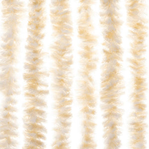 Chenille Fliegenvorhang Beige/Weiß 100x220cm