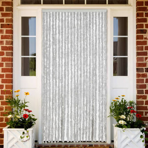 Fliegenvorhang Chenille Grau 90x220 cm