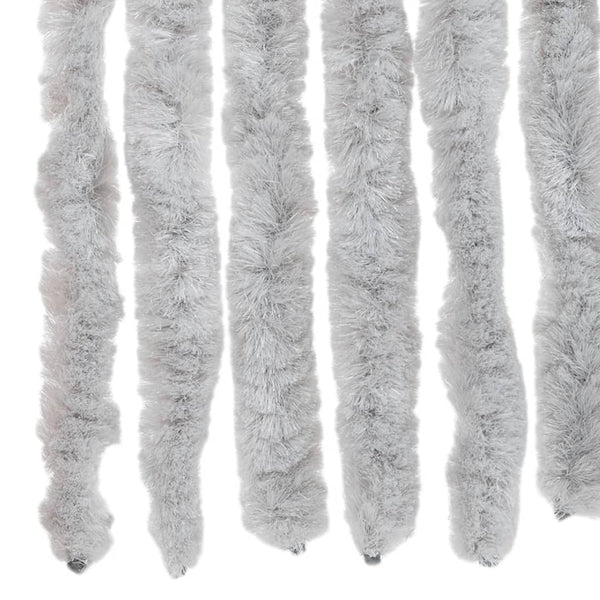 Chenille Fliegenvorhang Grau 100x220 cm