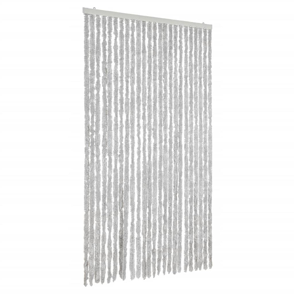 Chenille Fliegenvorhang Grau 100x230 cm
