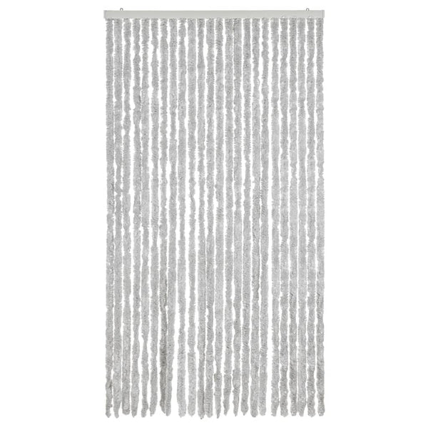 Chenille Fliegenvorhang Grau 100x230 cm