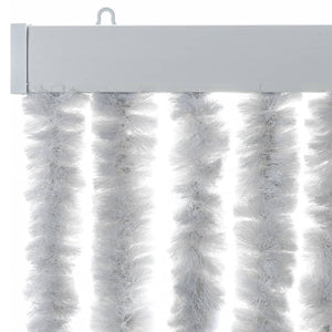 Chenille Fliegenvorhang Grau 100x230 cm