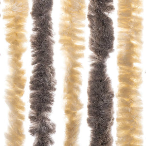 Chenille Fliegenvorhang Dunkelbraun/Beige 100x230cm