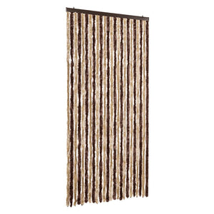 Fliegenvorhang Chenille Beige/Hellbraun 100x200 cm