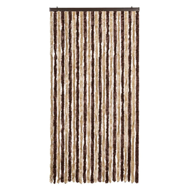 Fliegenvorhang Chenille Beige/Hellbraun 100x200 cm