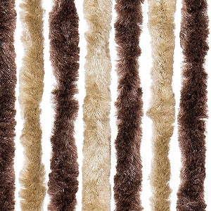 Chenille Fliegenvorhang Beige/Hellbraun 100x230cm