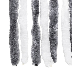Fliegenvorhang Chenille Grau/Weiß 100x200 cm