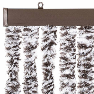 Chenille Fliegenvorhang Braun Beige 100x200 cm