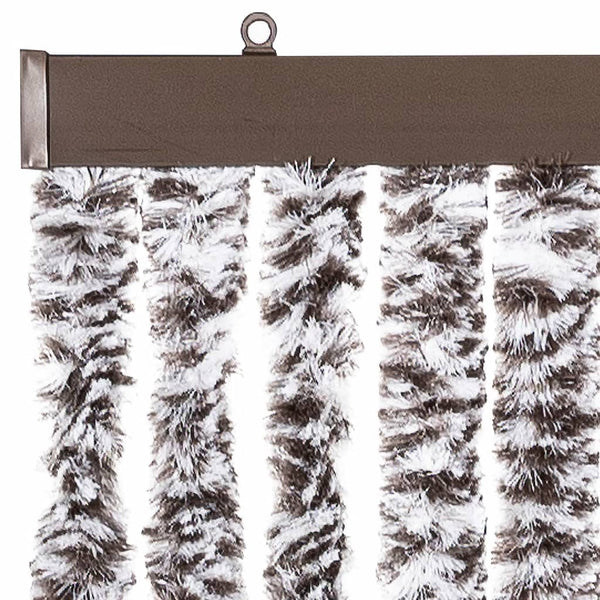 Chenille Fliegenvorhang Braun Beige 100x200 cm