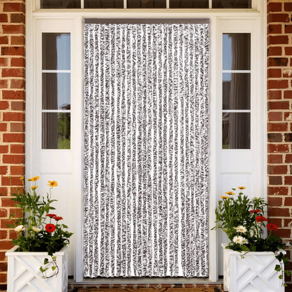 Chenille Fliegenvorhang Braun Beige 100x200 cm