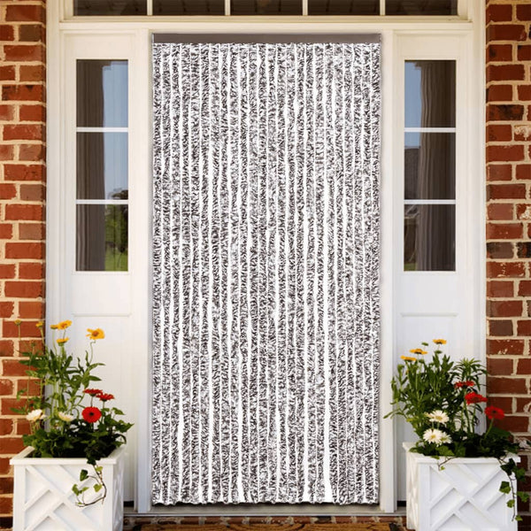 Chenille Fliegenvorhang Braun Beige 100x200 cm