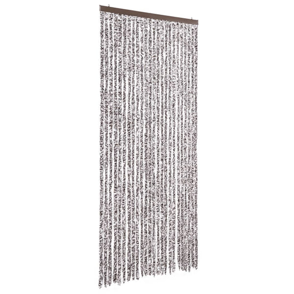 Chenille Fliegenvorhang Braun Beige 100x230 cm