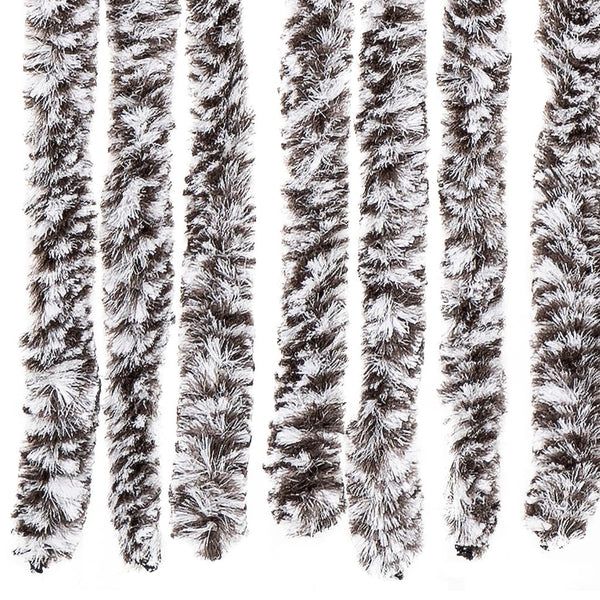 Chenille Fliegenvorhang Braun Beige 100x230 cm