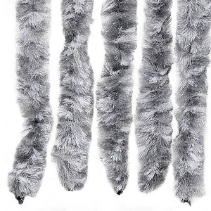 Fliegenvorhang Chenille Weiß/Grau 100x200 cm