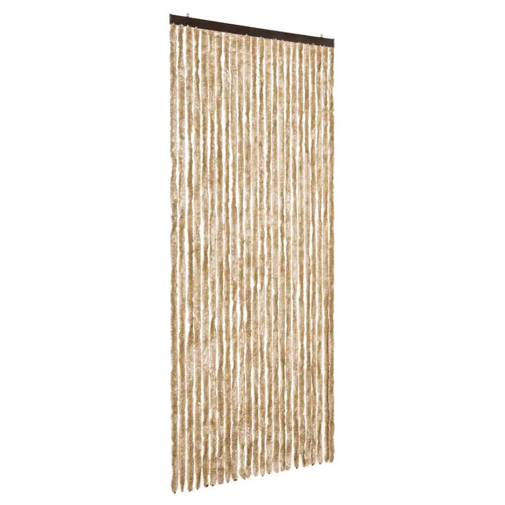 Beiger Fliegenvorhang Chenille 100x200 cm
