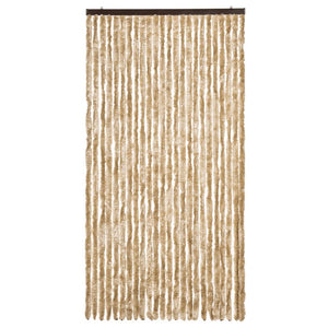 Beige Chenille Fliegenvorhang 100x230 cm