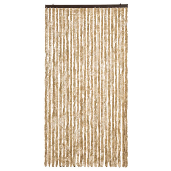 Beige Chenille Fliegenvorhang 100x230 cm