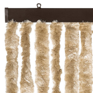 Beige Chenille Fliegenvorhang 100x230 cm